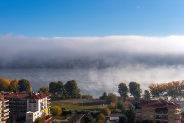 morning mist over the lake