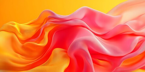 Obraz premium Vibrant Abstract Fabric Flow