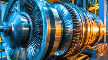 A large-scale industrial complex specializing in the fabrication of advanced steam turbines.