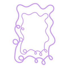 Squiggle Border Frame Edge Rectangle