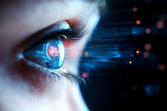 Enhancing cyber security through advanced eye tracking technology digital insights innovative research futuristic environment close-up perspective