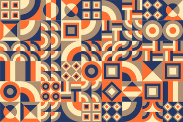 Simple geometric shapes, creative background colorful, vector illustration