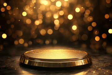 Obraz premium Empty gold presentation background