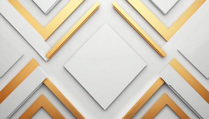 Modern geometric pattern with gold and white colors, perfect for design projects.
