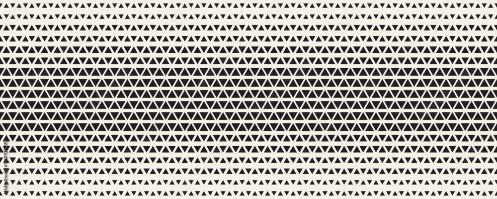 Poster modern triangular seamless halftone abstract pattern. minimal vector geometric technology abstract b