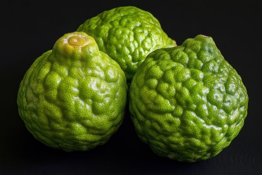Spanish Lime: Fresh and Raw Fruit with Green Skin, Alimentary and Edible
