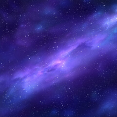 Fototapeta premium Cosmic Nebula: Purple Galaxy Swirl
