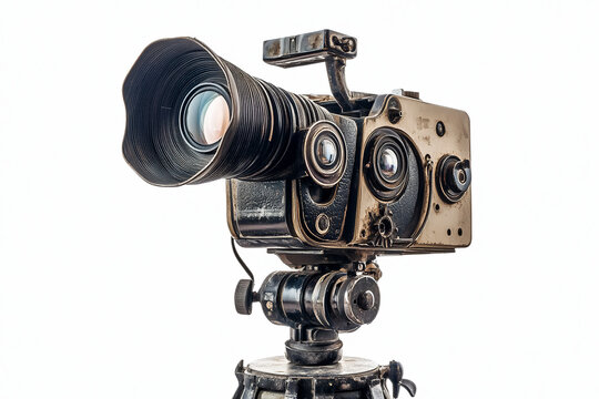 recommend clip art: Film camera isolated on white background