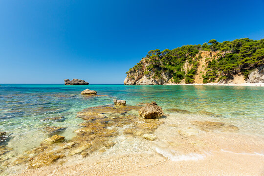 Alonaki Fanariou beach in Greece	