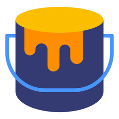 Paint Bucket Vector Design Icon Style