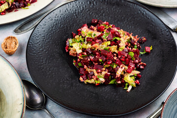 Beet salad beetroot.