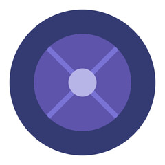 Fototapeta premium Tire Vector Design Icon Style