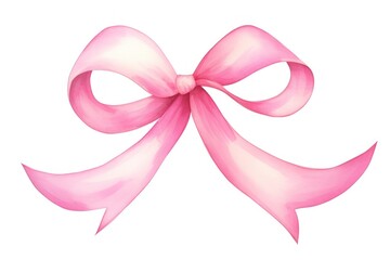 Pink ribbon petal white background celebration.