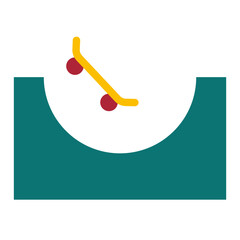 Skate Park Vector Design Icon Style