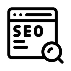SEO line icon