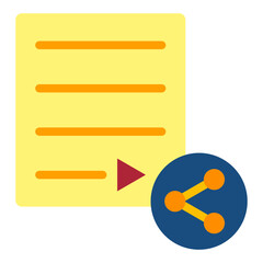 Shared Playlist Vector Design Icon Style