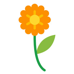 Blooming Flowers Vector Design Icon Style