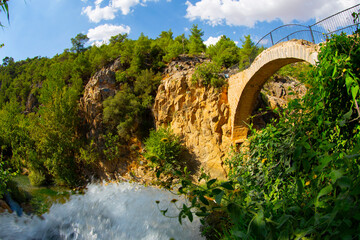 Clandras Bridge is a historical bridge from the Phrygian period located in the Karahallı district of Uşak province.