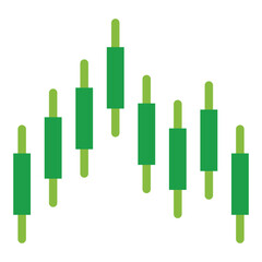 Bullish Marubozu Vector Design Icon Style