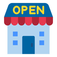 Market Open Vector Design Icon Style