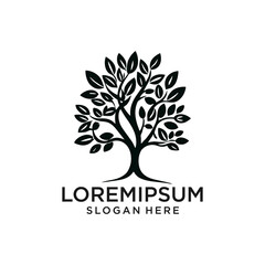 Obraz premium Tree Logo. Tree Logo vector. Tree icon vector.