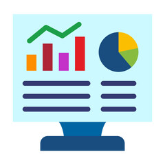 Market Moving Data Vector Design Icon Style