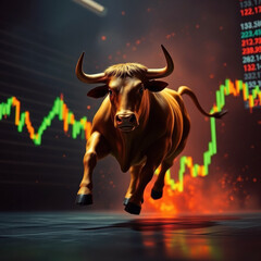 Bullenmarkt - Konzept für Aktienhandel an der Börse