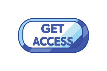 Get Access Button Vector Illustration