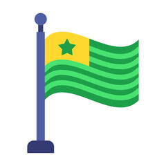 Campaign Flag Vector Design Icon Style