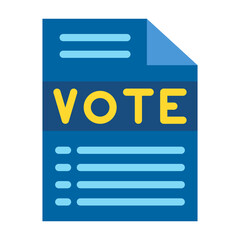 Voting Blueprint Vector Design Icon Style