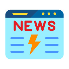 Newsflash Vector Design Icon Style