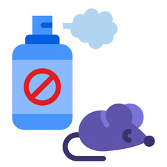 Rat Repellent Spray Vector Design Icon Style