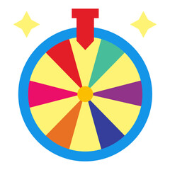 Obraz premium Spinning Wheel Vector Design Icon Style