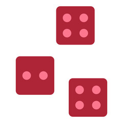 Casino Dice Roll Vector Design Icon Style