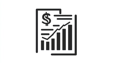 Financial report showing growth
