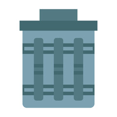 Trash Can Vector Design Icon Style