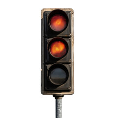 traffic light on a white background