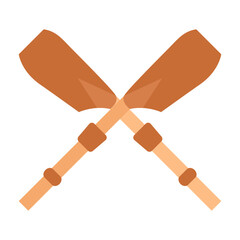 Rowing Oars Vector Design Icon Style