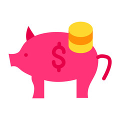 Piggy Bank Vector Design Icon Style