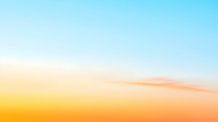 Fototapeta premium Soft Pastel Sunset Sky with Orange and Blue Gradient