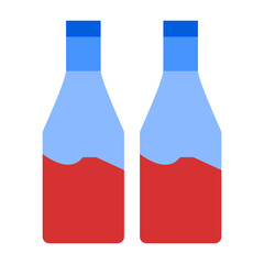 Wine Bottle Vector Design Icon Style