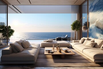 Fototapeta premium Room transportation architecture living room.