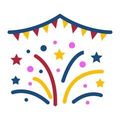 Celebration Vector Design Icon Style