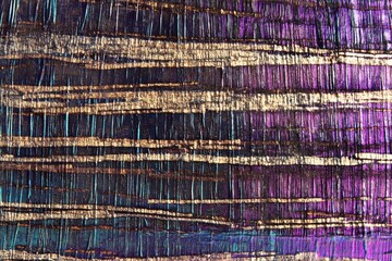 Abstract Vibrant Textured Background with Metallic Purple and Gold Tones