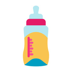 Obraz premium Baby Bottle Vector Design Icon Style