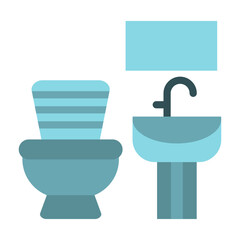 Bathroom Vector Design Icon Style