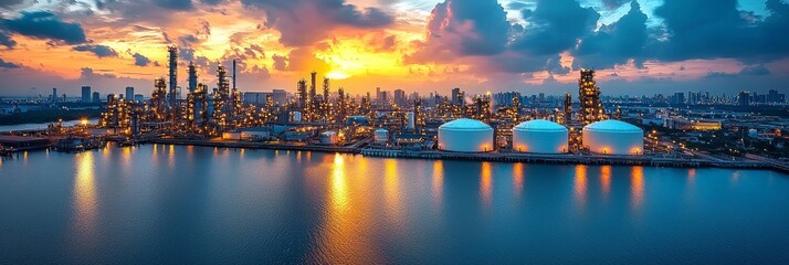 The Propane plant spread out beautifully in the morning light
