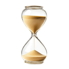 hourglass on white background