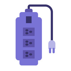 Power Strip Vector Design Icon Style