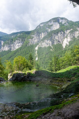 Udine, Italy (16th August 2025): Goriuda Cave and Wtarefall, a spectacular landmark in Dolomites Alps Mountains Italy